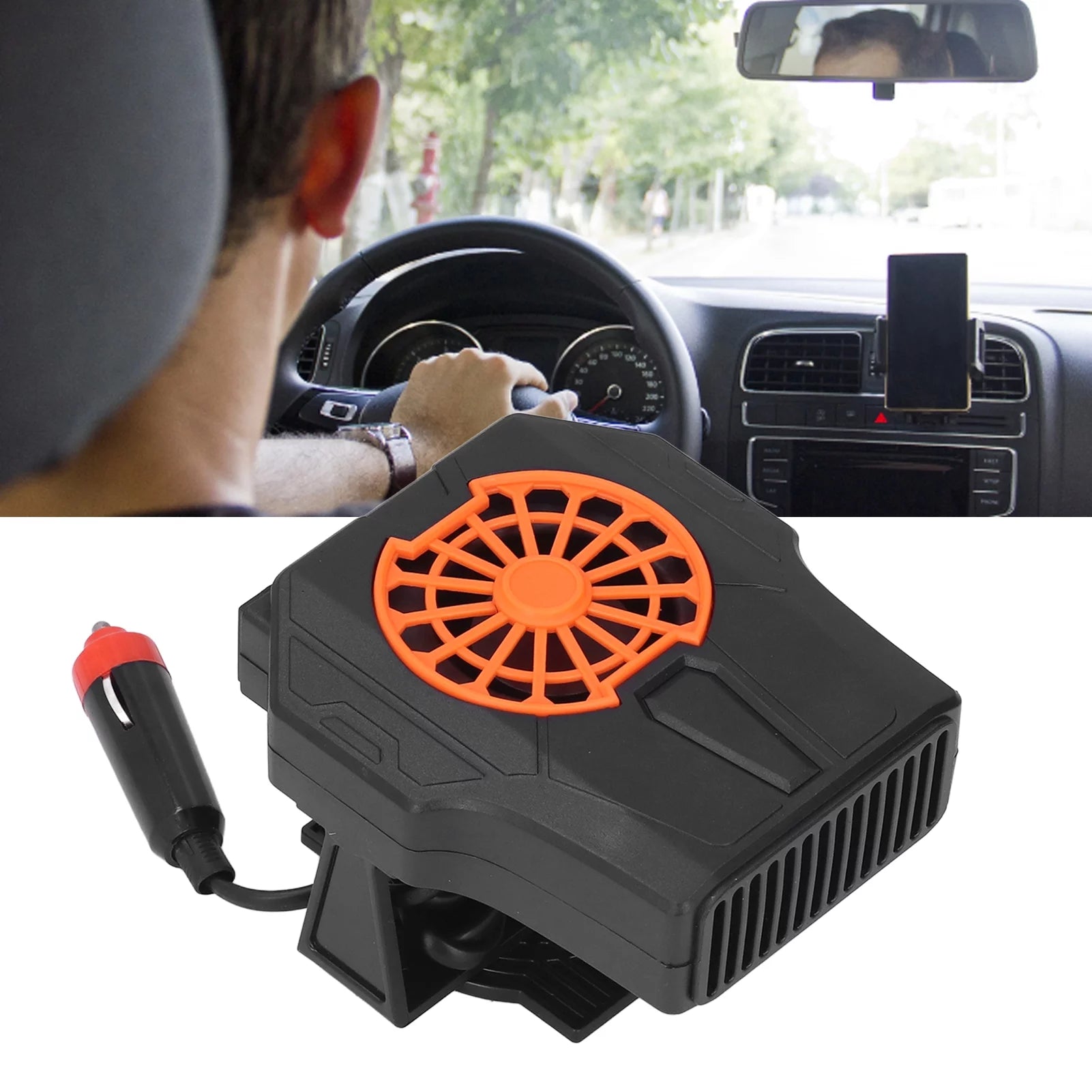 Portable 24V Car Heater 120W/200W Adjustable Windshield Defroster, ABS